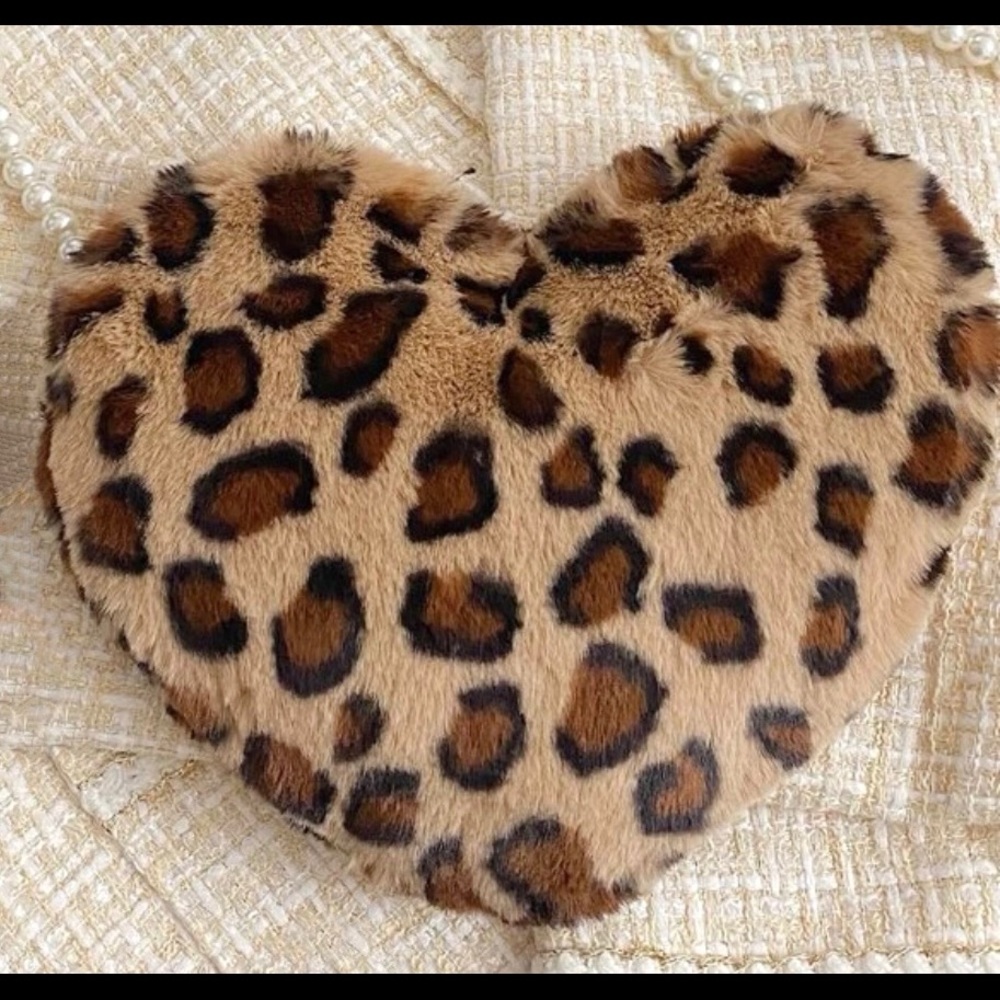 Leopard Heart Bag